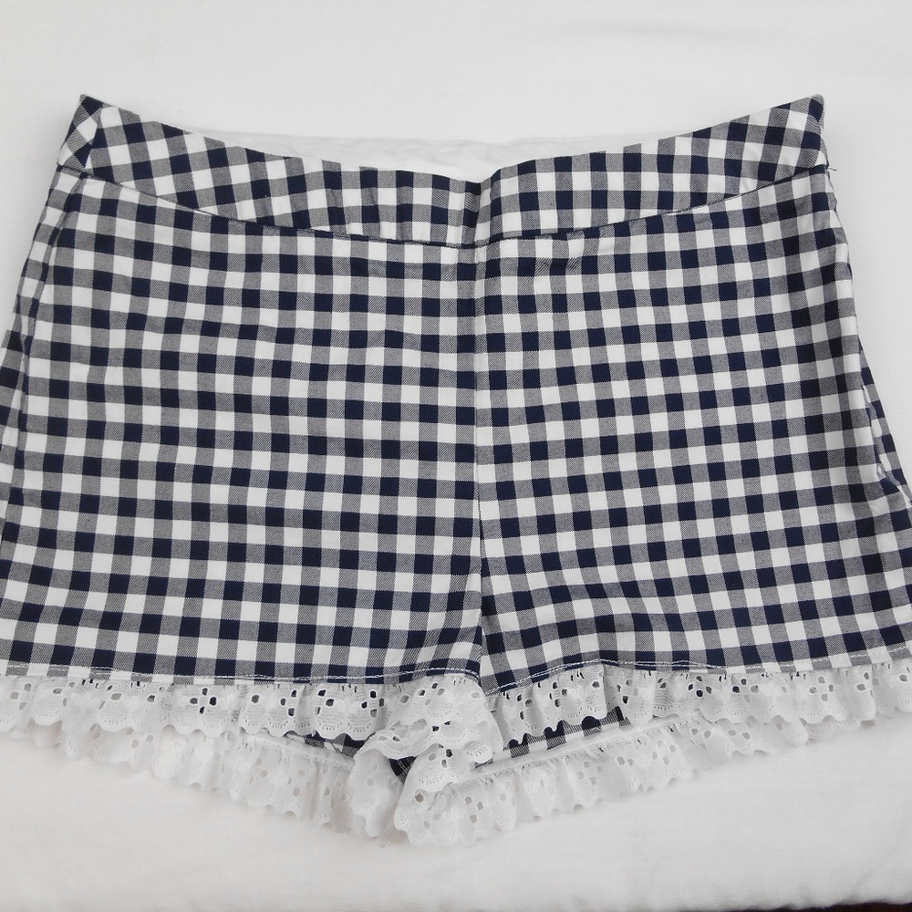 Victoria Beckham Plaid Cutoffs